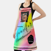 Custom Foto Logo Coffee Shop Cake Holograph Schürze (InSitu)