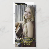 Custom Foto Long and Skinny Foto Abschluss Ankündigung (Vorne/Hinten)