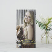 Custom Foto Long and Skinny Foto Abschluss Ankündigung (Stehend Vorderseite)