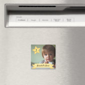 Custom Foto Magnet with Child's Name and Age (In Situ (Geschirrspüler))