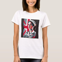 Custom Foto Mama Ehefrau Freundin Heldin Nurse Ges T-Shirt