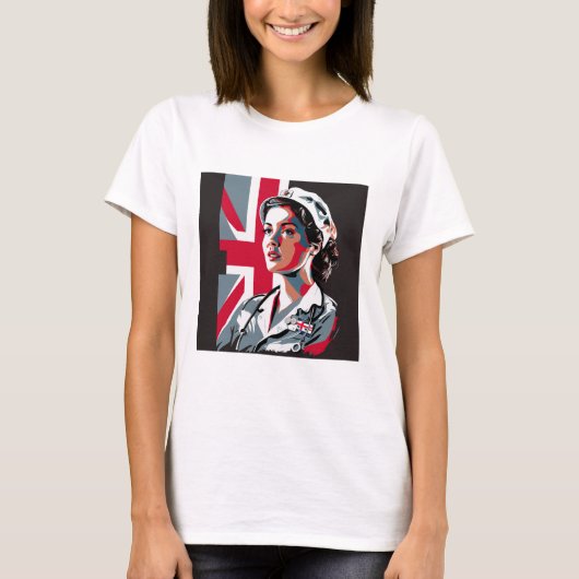 Custom Foto Mama Ehefrau Freundin Heldin Nurse Ges T-Shirt (Vorderseite)