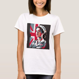 Custom Foto Mama Ehefrau Freundin Nurse T - Shirt