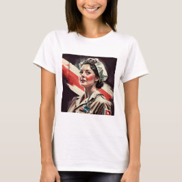 Custom Foto Mama Ehefrau Freundin Nurse T-Shirt