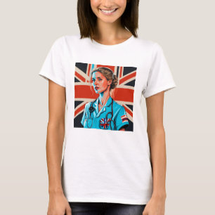 Custom Foto Mama Ehefrau Freundin Nurse T-Shirt