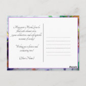 Custom Foto Mardi Erinnerungen Postkarte (Rückseite)