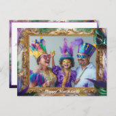 Custom Foto Mardi Gras Magic Postcard Postkarte (Vorne/Hinten)