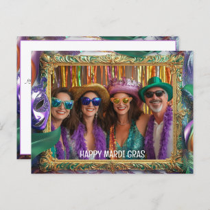 Custom Foto Mardi Gras Magie Postkarte