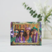 Custom Foto Mardi Gras Magie Postkarte (Stehend Vorderseite)