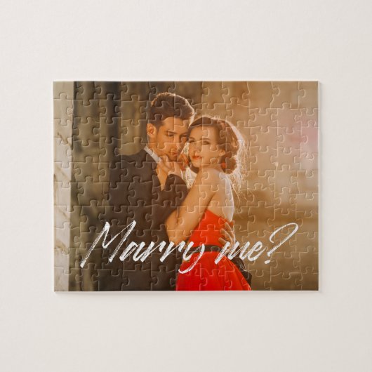 Custom Foto Marry Me Vorschlag Puzzle (Horizontal)