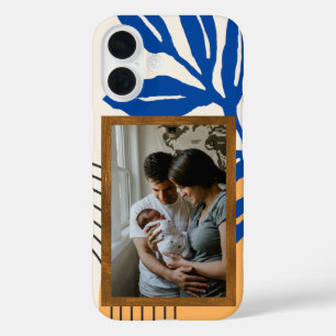 Custom Foto Matisse Abstrakt Botanical Blue iPhone 16 Hülle