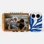 Custom Foto Matisse Abstrakt Botanical Blue Case-Mate iPhone Hülle (Rückseite (Horizontal))