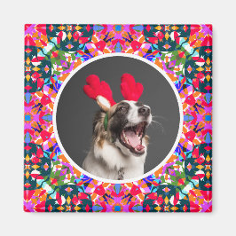 Custom Foto Maximalist Weihnachten Moderne Farben Magnet