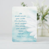 Custom Foto Membership Service laden Bibelverse ei Einladung (Stehend Vorderseite)