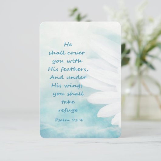 Custom Foto Membership Service laden Bibelverse ei Einladung (Stehend Vorderseite)