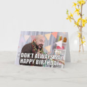 Custom Foto Meme Funny Birthday Card Karte (Gelbe Blume)