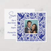 Custom Foto Mexican Otomí Tenango Save the Date Einladung (Vorne/Hinten)