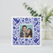 Custom Foto Mexican Otomí Tenango Save the Date Einladung (Stehend Vorderseite)