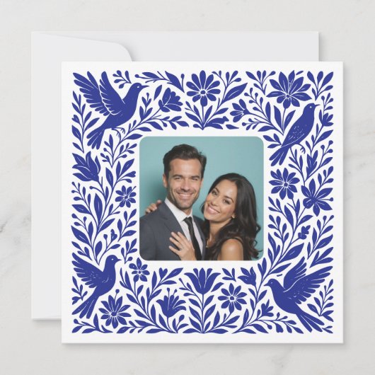 Custom Foto Mexican Otomí Tenango Save the Date Einladung (Vorderseite)