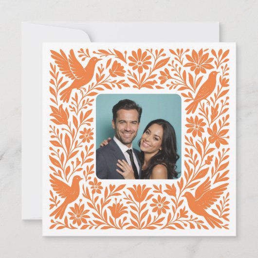 Custom Foto Mexican Otomí Tenango Save the Date I Einladung (Vorderseite)