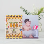 Custom Foto Mexikanisches Thema Mädchen ersten Geb Einladung (Stehend Vorderseite)