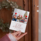 Custom Foto Minimalistisch Mercury Weihnachtskarte Einladung