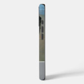 Custom Foto Mit Monogramm Initial Modern Gray Nied Case-Mate iPhone Hülle (Rückseite / Links)