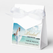 Custom Foto Modern Beach Hochzeit Geschenkschachtel (Vorderseite)