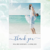 Custom Foto Modern Beach Wedding Willkommenszeiche Poster