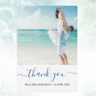 Custom Foto Modern Beach Wedding Willkommenszeiche Poster