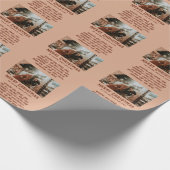 Custom Foto Modern Typografy Message Christmas Geschenkpapier (Ecke)