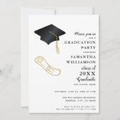 Custom Foto Moderne elegante Graduierungspartei Einladung (Vorderseite)