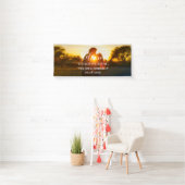 Custom Foto Moderne Elegante Hochzeit Banner (Insitu)