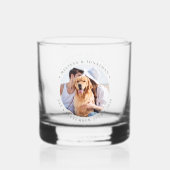 Custom Foto Moderne Elegante Hochzeit Whiskyglas (Vorderseite)