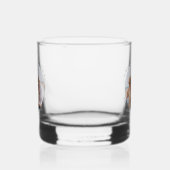 Custom Foto Moderne Elegante Hochzeit Whiskyglas (Links)