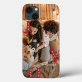 Custom Foto Moderne Freude Weihnachten Case-Mate iPhone Hülle (Rückseite)