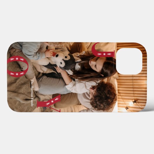 Custom Foto Moderne Freude Weihnachten Case-Mate iPhone Hülle (Rückseite (Horizontal))