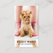 Custom Foto Moderne Pet Fotografie Social Media Visitenkarte (Vorderseite)