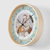 Custom Foto Moderner Baby Boy Personalisiertes Kin Uhr (Winkel)