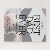 Custom Foto Moderner bester Vater je Vatertag Puzzle (Horizontal)