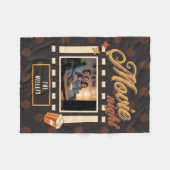 Custom Foto Movie Night Personalisiert Family Fleecedecke (Vorderseite (Horizontal))