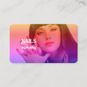 Custom Foto Nageltechniker Visitenkarte (Vorderseite)