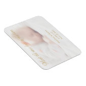 Custom Foto name Baby Birth Announction Magnet (Rechte Seite)