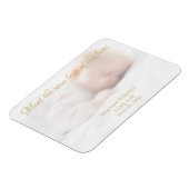 Custom Foto name Baby Birth Announction Magnet (Linke Seite)