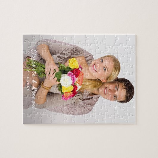 Custom Foto Name Template Puzzle (Horizontal)