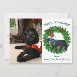 Custom Foto Naughty Christmas Labradoodle