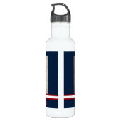 Custom Foto Nausea Navy Blue Red White Edelstahlflasche (Rückseite)