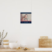 Custom Foto Nausea Navy Blue Red White Poster (Küche)