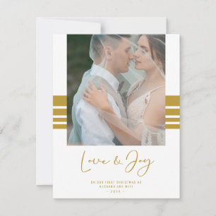 Custom Foto Newlyweds Erste Weihnachten