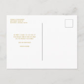 Custom Foto Newlyweds Erste Weihnachten Postkarte (Rückseite)